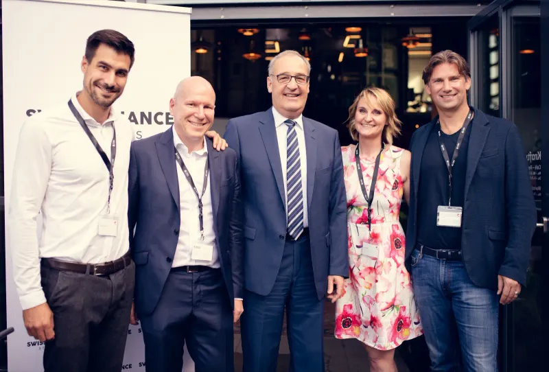 Bundesrat Parmelin zu Besuch bei der Swiss FinTech Association